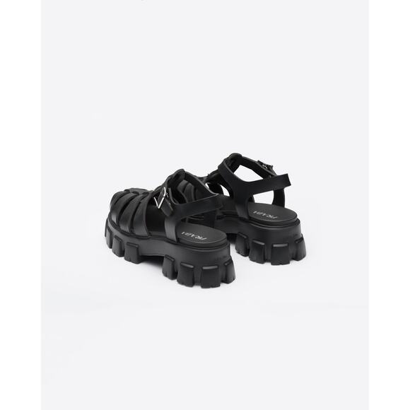 Prada Monolith Rubber Fisherman Sandals - IT 37 - Picture 5 of 6